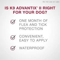 K9 Advantix II Flea and Tick Treatment for Dogs