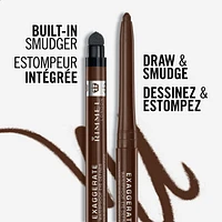 Rimmel Exaggerate Waterproof Eye Definer, built-in smudger & sharpener, creamy matte finish, Up to 10H, long-lasting, 100% Cruelty-Free, Intensely pigmented eye definer