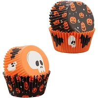 Wilton Skull, Bat and Pumpkin Halloween Cupcake Kit, 72-Piece