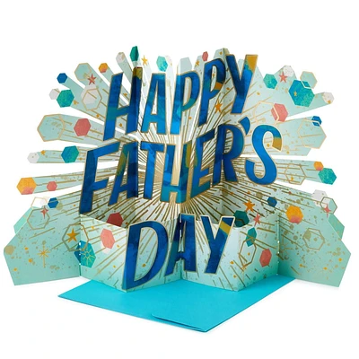 Hallmark Paper Wonder Displayable Jumbo Fathers Day Card (Accordion Fold Happy Fathers Day)