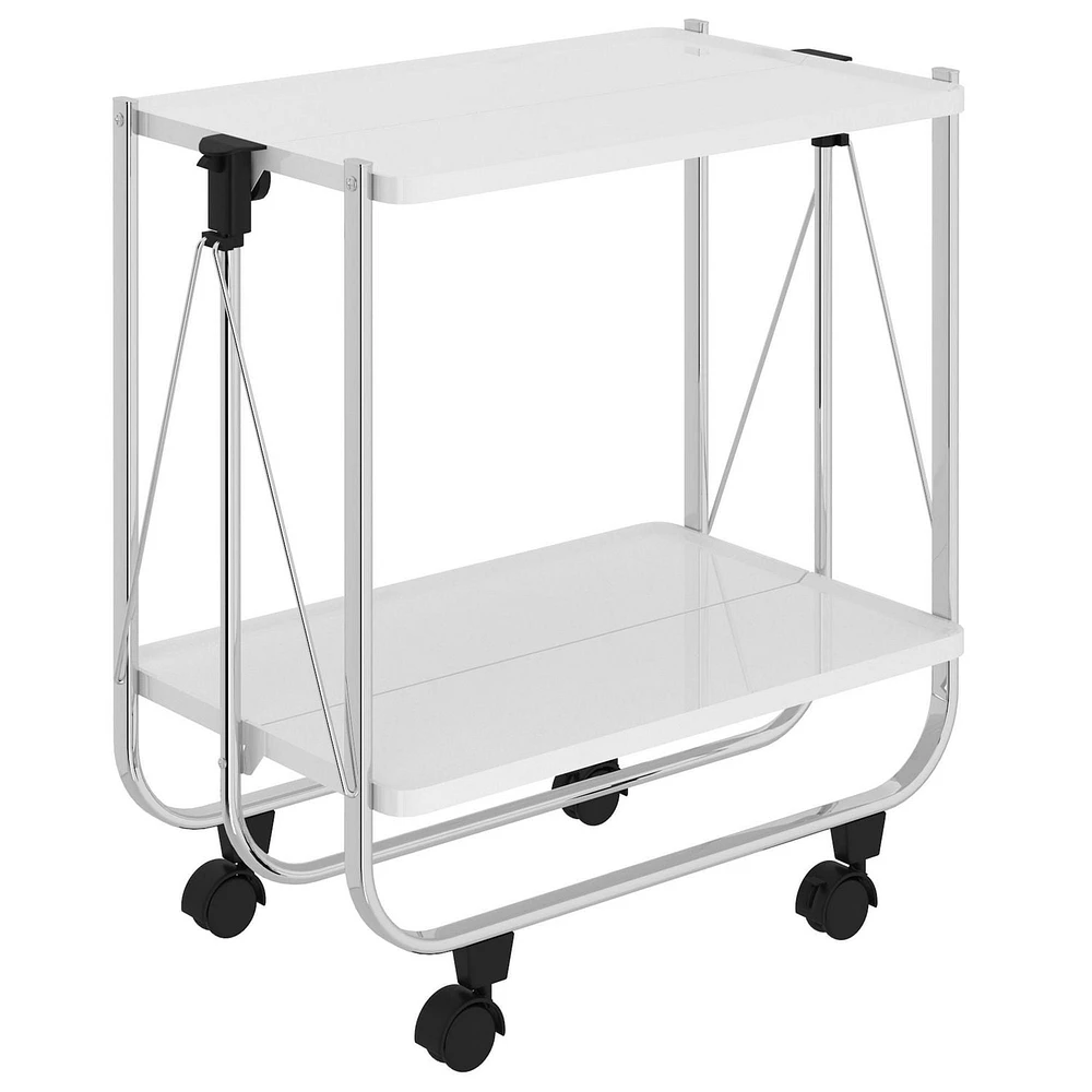 2 Tier Folding Bar Cart