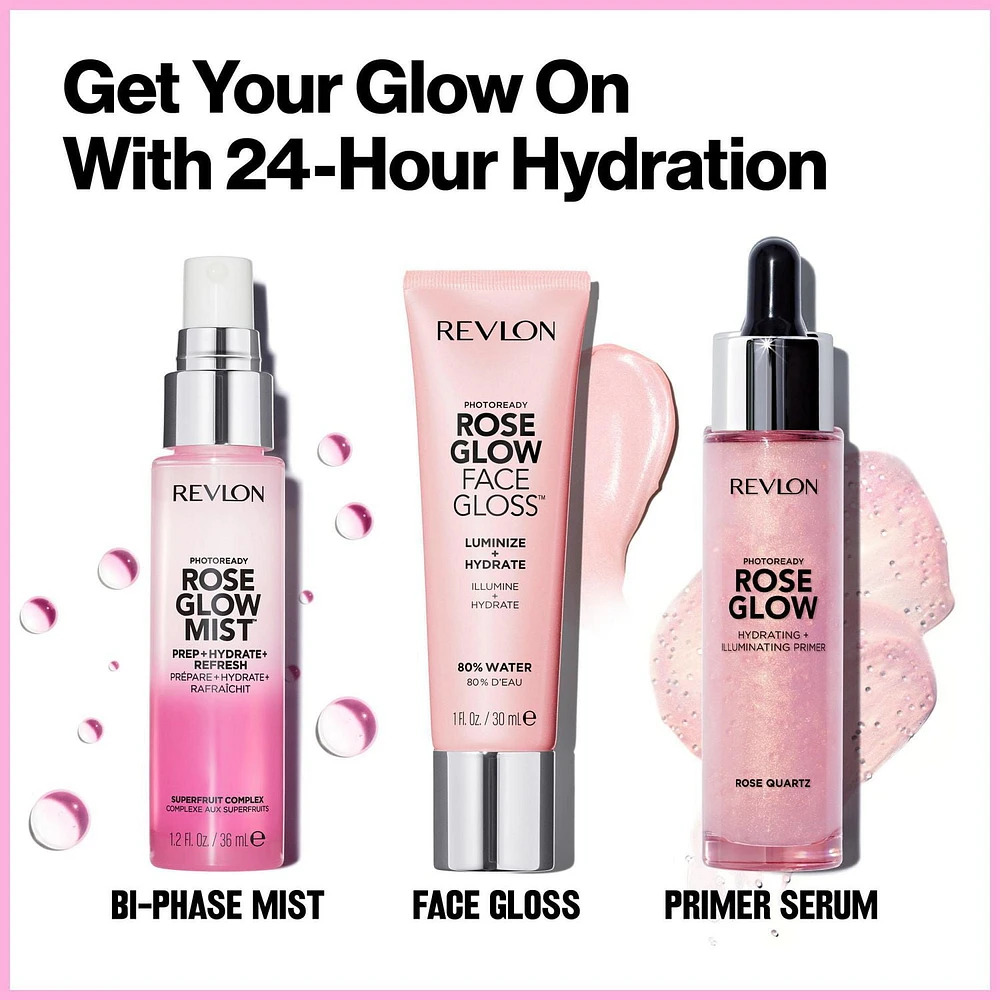 Revlon PhotoReady Rose Glow Mist™, Face Primer, Dewy Finish, 1.2 fl. oz