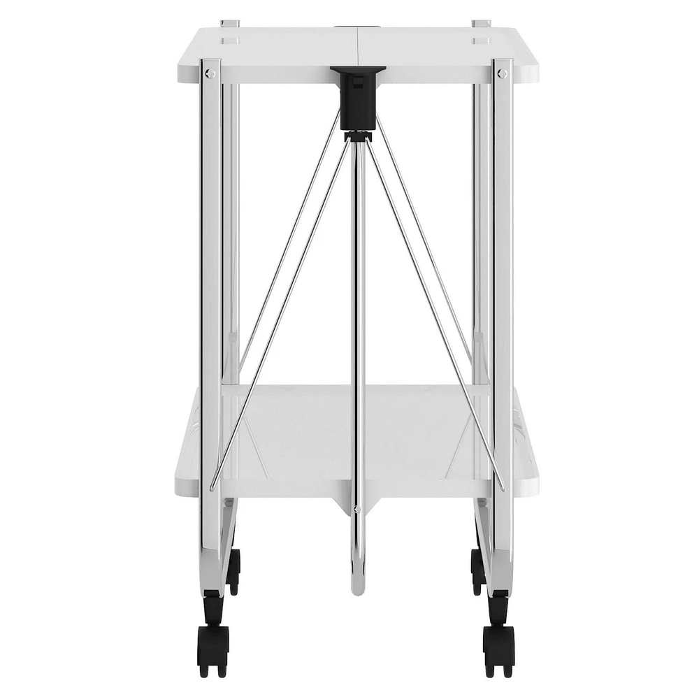 2 Tier Folding Bar Cart