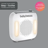 Baby Brezza Sleep + Soother Portable Sound Machine, 18 soothing sounds - White