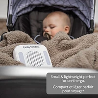 Baby Brezza Sleep + Soother Portable Sound Machine, 18 soothing sounds - White