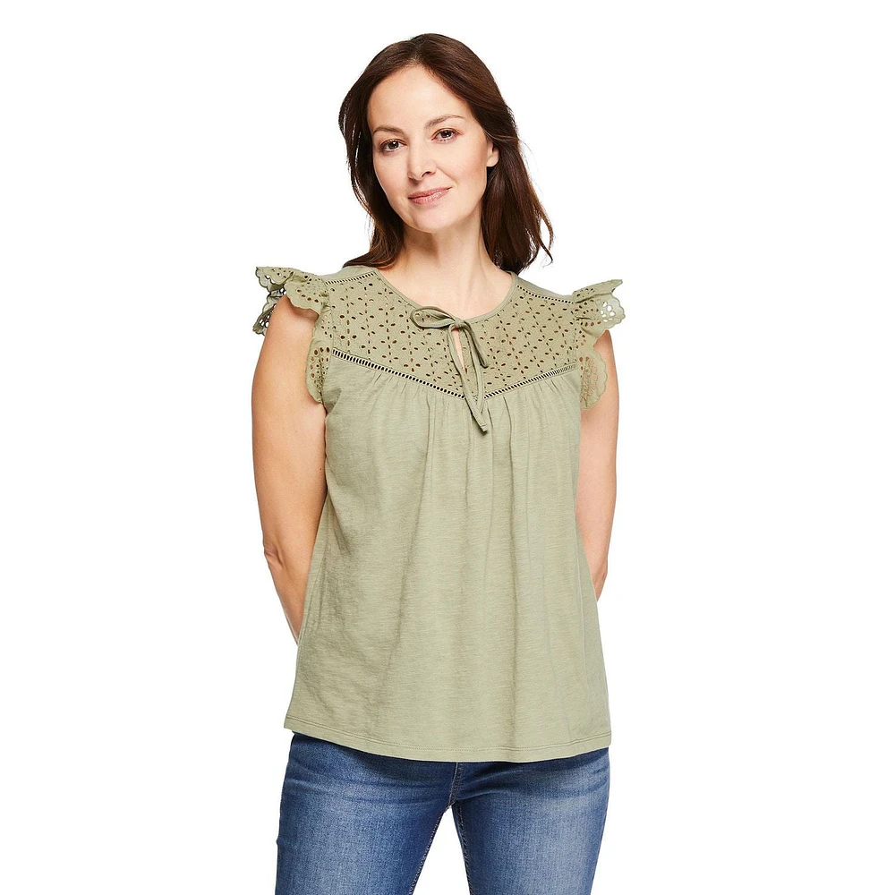 Iyla Women's Flutter Sleeve Top