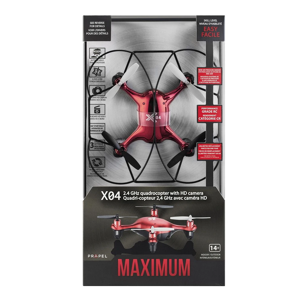 Propel Maximum X04 2.4GHz Quadcopter with HD Camera