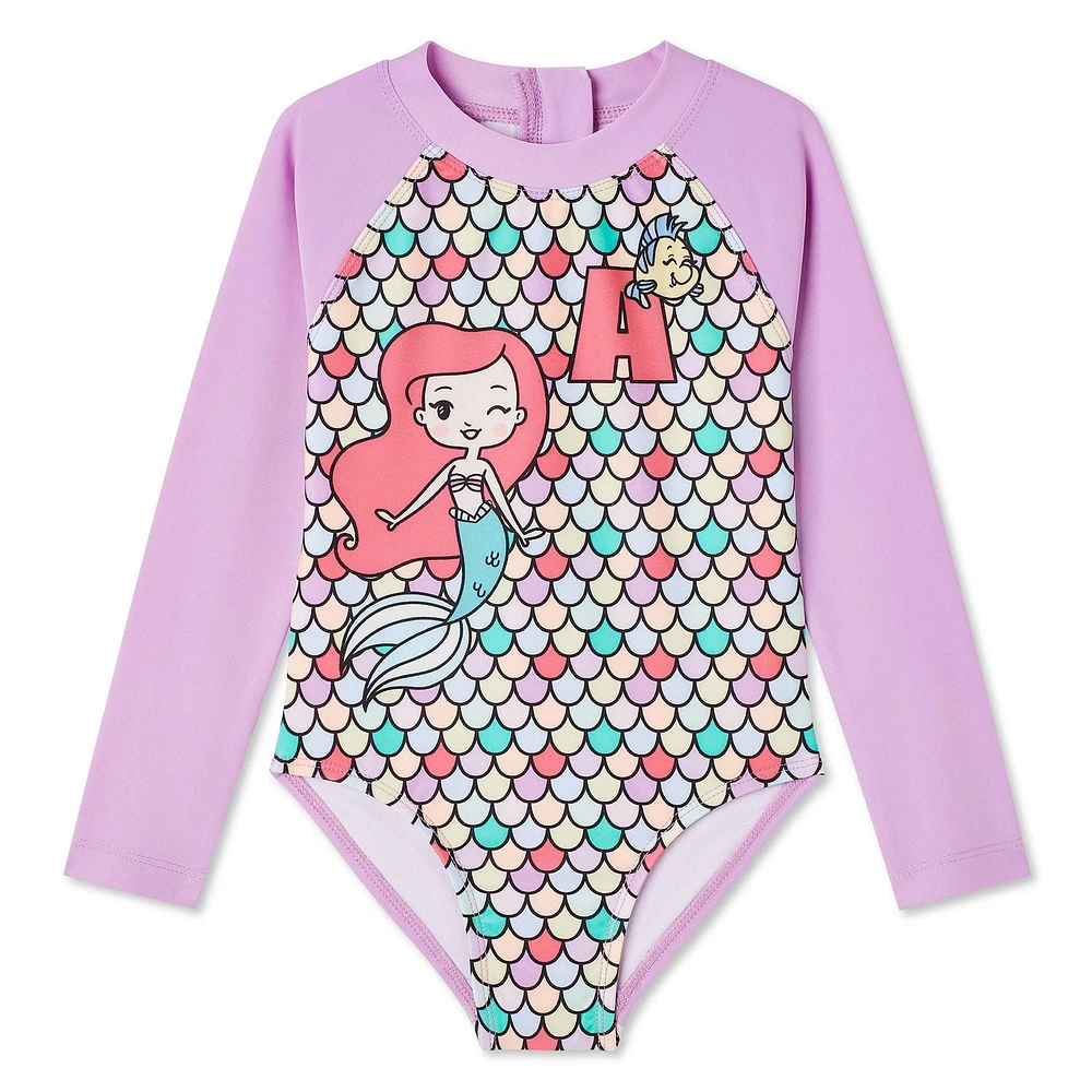 The Little Mermaid Toddler Girls' Rash Guard 1-Piece