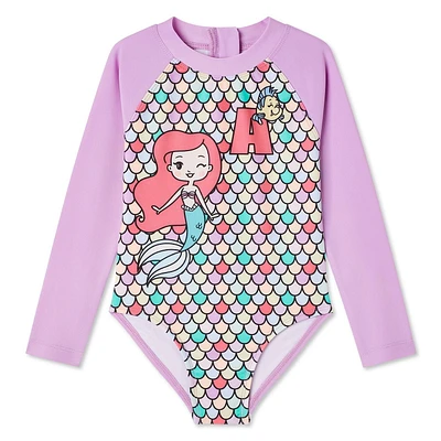 The Little Mermaid Toddler Girls' Rash Guard 1-Piece