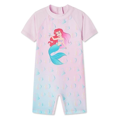 The Little Mermaid Baby Girls' Rash Guard 1-Piece