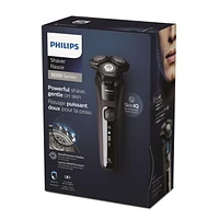 Philips Series 5000 Wet and Dry Shaver with Charging Stand, SkinIQ technology & SteelPrecision blades, S5588/25