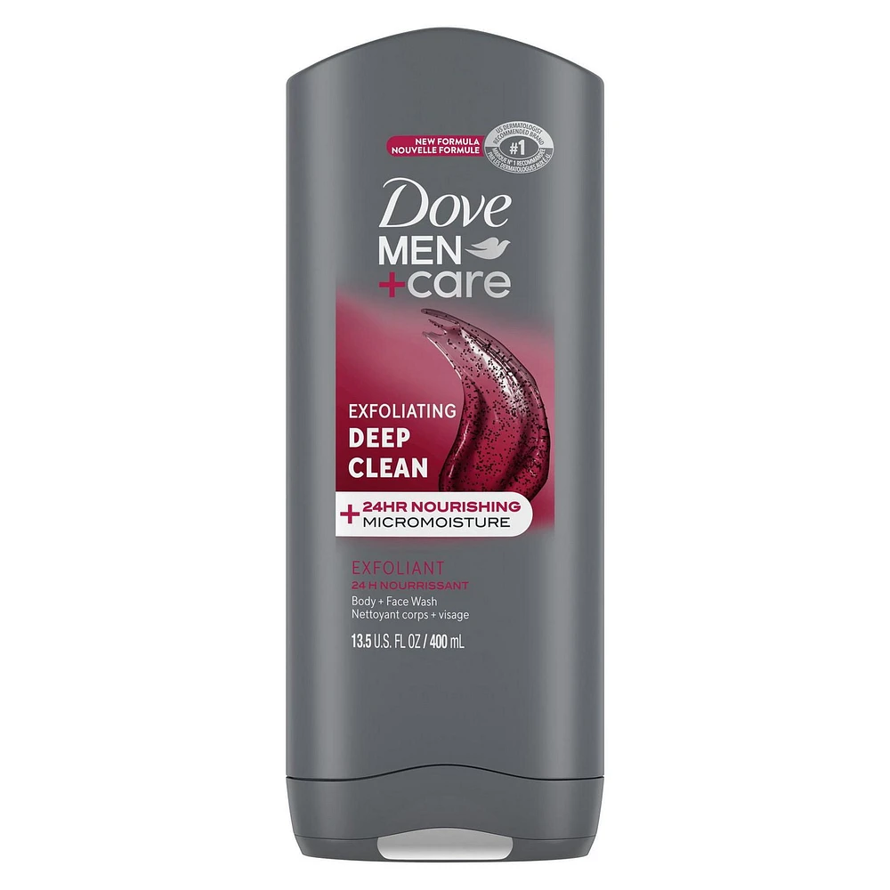 Nettoyant Corps et Visage Dove Men+Care avec technologie nourrissante 24 h MicroMoisture