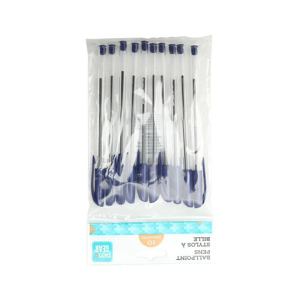 STICK BALL PENS, 10PK STICK PENS BLUE