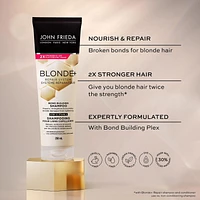 John Frieda Blonde+ Repair System, Bond Building Shampoo, for Damaged Blonde Hair | STEP 2, 250mL