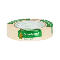 Duck® Brand General Purpose Masking Tape - Beige, .94 in. x 60 yd., Masking Tape