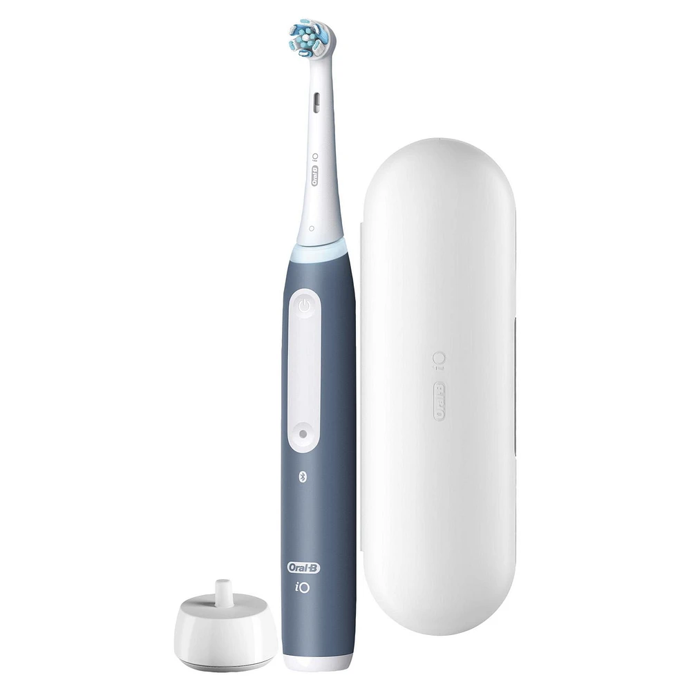 Brosse à dents électrique Oral-B iO Series 4 avec brossette, rechargeable, bleu ardoise Queen Size