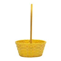 Way to Celebrate! Small Yellow Bamboo Basket