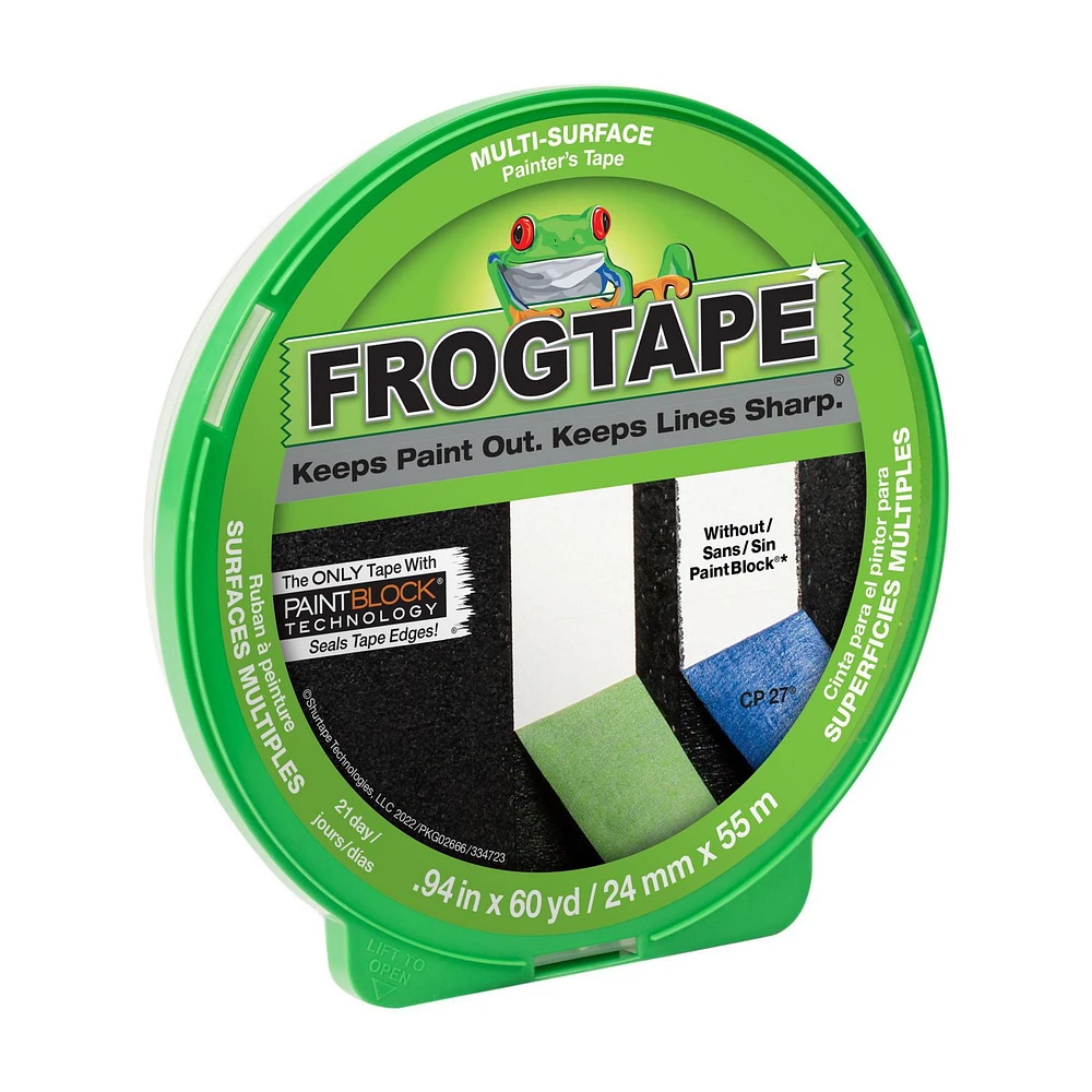 FrogTape® Multi-Surface Painting Tape - Green, 0.94 in. x 60 yd.