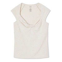 George Women's Knotted Front Top, Sizes XS-XXL