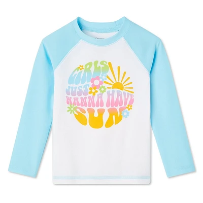 Maillot de bain anti-UV à manches longues George pour petites filles
