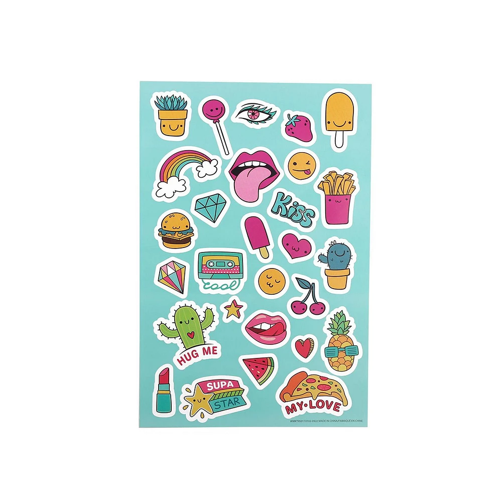 STICKERS-BLUE, 4 sheets as a set