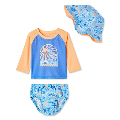 George Baby Boys' Swim Diaper 3-Piece Set