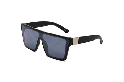 Ecko Unltd. Black and Silver Shield Sunglasses