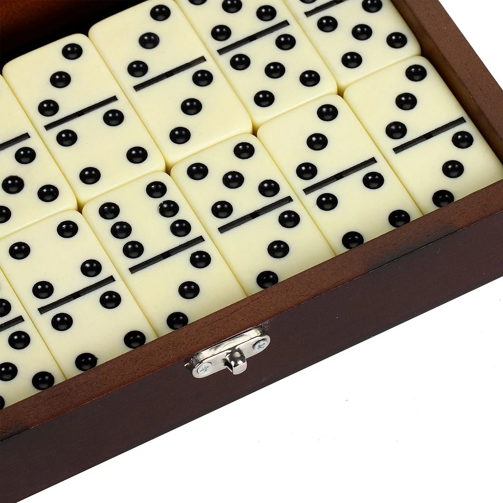 Hathaway Premium Domino Set with Wooden Carry Case