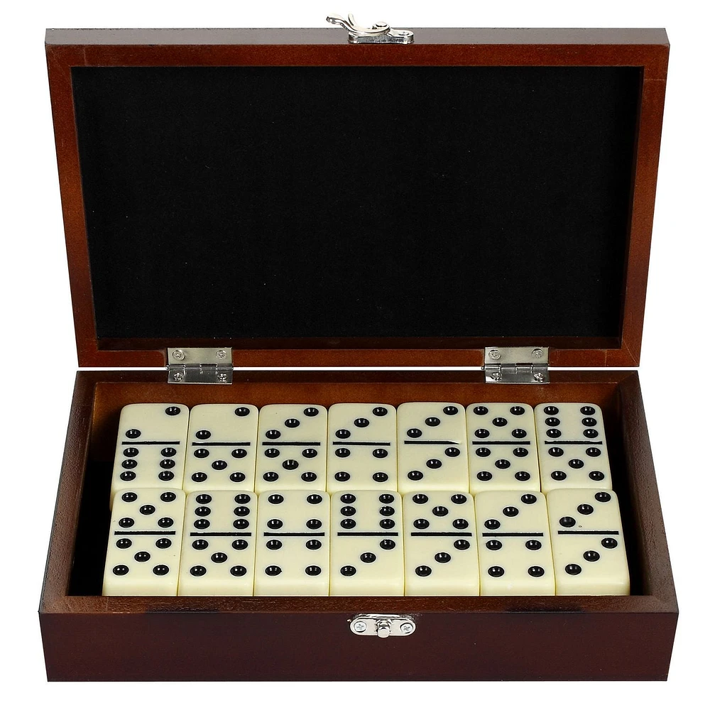 Hathaway Premium Domino Set with Wooden Carry Case