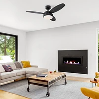 Westinghouse Alloy 42" Indoor Ceiling Fan with LED Light Fixture - Matte Black