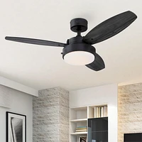 Westinghouse Alloy 42" Indoor Ceiling Fan with LED Light Fixture - Matte Black