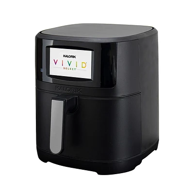 Kalorik VIVID Touch Select 5 Quart Full Color Display Air Fryer, in Black (AFK5QTFT1B43)