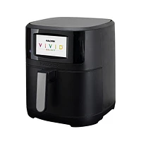 Friteuse à air Kalorik® VIVID SELECT 5 pintes avec écran couleur, en noir (AFK5QTFT1B43)