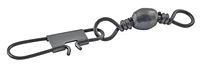 Danielson 2500SPBLK-7 Barrel swivel w/ interlock snap black size 7 6Pk, Barrel swivel w/ interlock sna