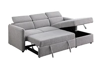 Dianara RHF Sectional Sleeper Bed, Grey