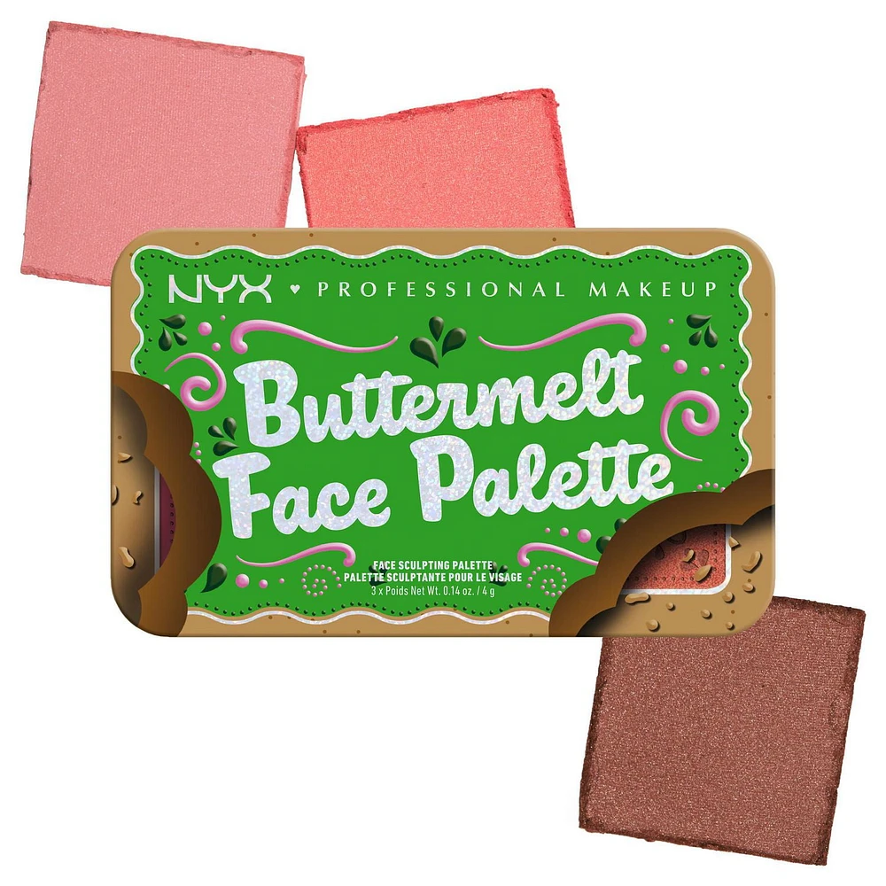 Buttermelt Face Blush Bronzer Duo Holiday Gift Set : Dark