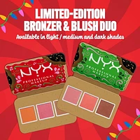 Buttermelt Face Blush Bronzer Duo Holiday Gift Set : Dark