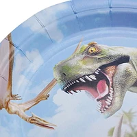 T-Rex 7" paper plates, T-rex paper plastes