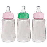 First Essentials by NUK Biberons transparents avec tétines en silicone 5 oz, débit lent, paquet de 3