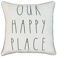 hometrends "Our Happy Place" Decorative Cushion