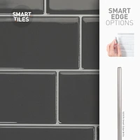 SMART TILES PEEL & STICK BACKSPLASH - METRO GRIGIO - 4 Pieces 11.56 x 8.38