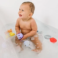 Ensemble de 5 jouets de bain pour bébé et tout-petit âgés de 6 mois et plus, unisexes, avec des animaux lumineux Hopscotch Lane. Ensemble de 5 jouets lumineux pour le bain en forme d'animaux pour bébés et tout-petits.