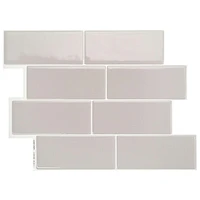 SMART TILES PEEL & STICK BACKSPLASH - METRO CASSANDRA - 4 Pieces 11.56 x 8.38