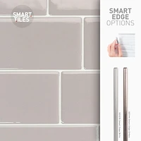 SMART TILES PEEL & STICK BACKSPLASH - METRO CASSANDRA - 4 Pieces 11.56 x 8.38