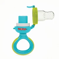 Nûby™ Twist n' Feed™ First Soft Foods Feeder - Green/Aqua, Comes with hygienic cover