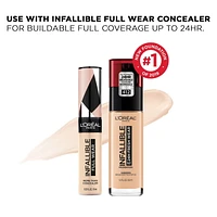 L'Oréal Paris Fond de Teint Liquide Infallible Fresh Wear, couvrance totale Formule Longue Tenue