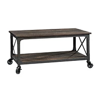 Sauder® Steel River Coffee Table, Carbon Oak®, 423914