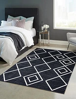 ECARPET Washable Geometric Area Rug & Runner for Living Room, Bedroom, Kitchen, Hallway