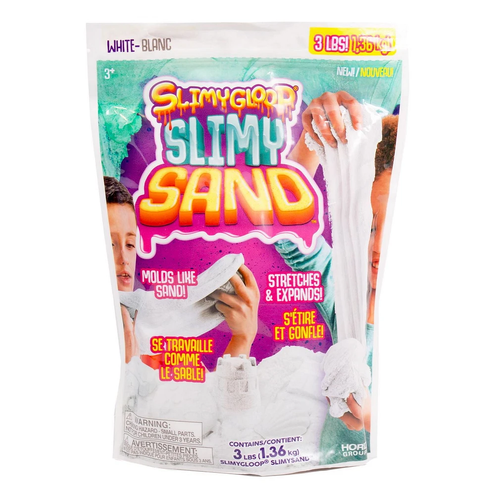 White SLIMYGLOOP® SLIMYSAND, 3 lbs. Reusable Bag