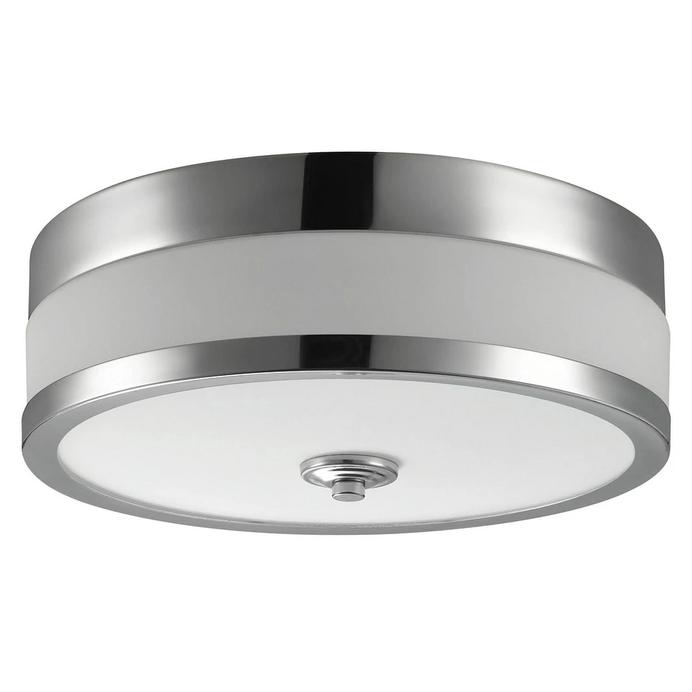 Carolina 1-Light Chrome Flush Mount Ceiling Light